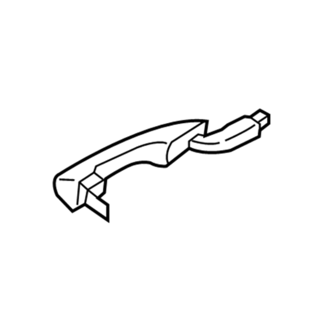 Handle Door Grip Front Outer - JS7Z5422405CAPTM